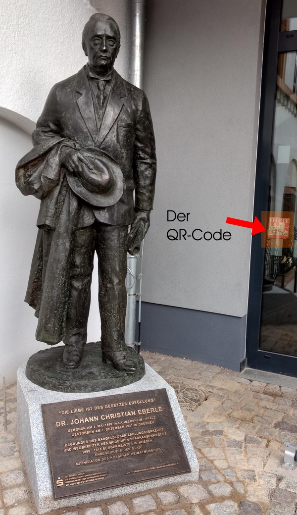 Eberle-Statue am Rathaus